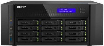 Serwer plik&oacute;w QNAP TS-h1290FX-7302P-256G 12-bay; AMD EPYC 7302P 16-core/32-thread 3.3 GHz; 256 GB UDIMM DDR4 ECC; 2 x M.2 22110/2280 NVMe; 2x 25GbE S ID-123220 фото